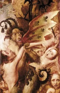 Medieval Hell Scene Drucke: Devil, scene of Hell
