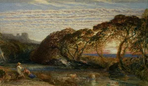 Landscape Art Drucke: The Shadowy Stream