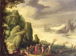 Christ verjagt Dämonen (Öl auf Kupfer)