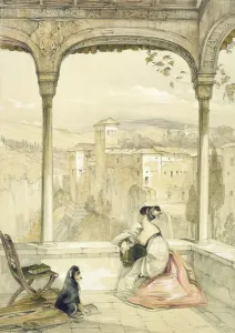 Granada (Alhambra), Tafel 9 aus Skizzen von Spanien, veröffentlicht von F G Moon.