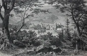Krankenhaus Drucke: Das Brevemsche Sanatorium im späten Jahr 1870 in Göhringsdorf (heute Sokołowski)