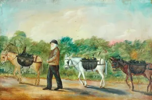 Kohletransport in die Shibden-Tal, 1880 (Ölmalerei)