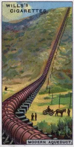 Civil Engineering History Drucke: Engineering Wonders, 1927: Jawbone Siphon, Los Angeles Aqueduct, USA