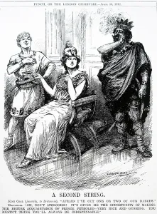 Satirical Illustrations UK Drucke: A Second String, 1912