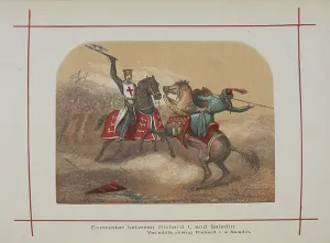 UK Historical Figures Drucke: Encounter between Richard I and Saladin