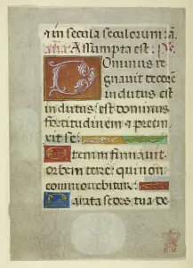 Medieval Illuminated Letters Drucke: Initial and text