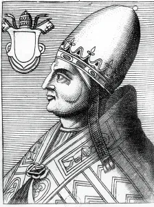 Papst Alexander III., 19. Jahrhundert (Radierung)