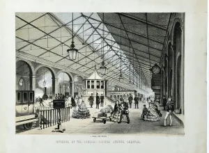 Victorian Era Train Station Drucke: 7424479