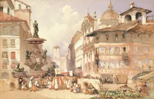 Klerus, Religiöse Prozessionen & Szenen Drucke: Glaubenszug (mit Widerstand)