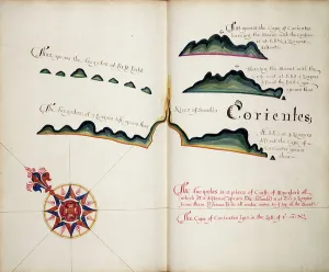 South America Map Drucke: Corientes, 1685 (bound sheet)