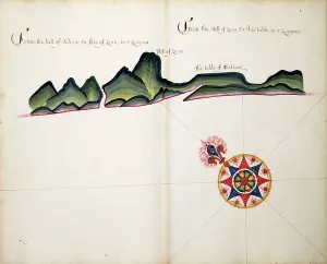 Central America Maps Drucke: Hill of Leon, 1685 (bound sheet)