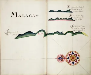 South America Map Drucke: Malaca, 1685 (bound sheet)