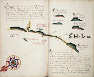 South America Maps Drucke: St Hellena, 1685 (bound sheet)