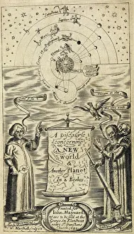 Astronomy Illustrations Drucke: Astronomers and planets of our solar system