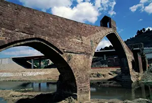 Roman Bridge Spain Drucke: Devil's bridge, Roman bridge along Via Augusta