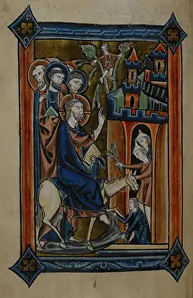 Flemish Illuminated Manuscripts Drucke: Entry into Jerusalem