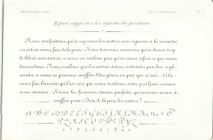French Education History Drucke: General method of writing by Regnier Aine, 1866 (printing)