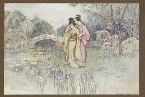 Japanese Mythology Illustrations Drucke: Green willow