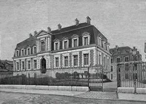 Historical Architecture Europe Drucke: The Institut Pasteur in Paris opened in 1886 by Louis Pasteur, engraving