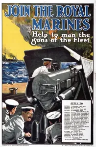 s ich den Royal Marines ans chließen - Mithelfen, die Ges chütze der Flotte zu bes etzen.