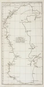 Historical Maps UK Drucke: A map of the Caspian Sea