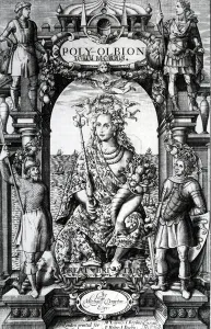 Vorwort zu Poly-Olbion von Michael Drayton, veröffentlicht im Jahr 1622 (Gravur)