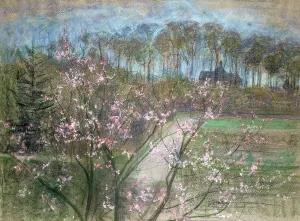 Botanical Garden Scenery Drucke: Spring Landscape
