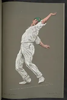 Australian Cricketer Drucke: Mr. A. Cotter, Australia