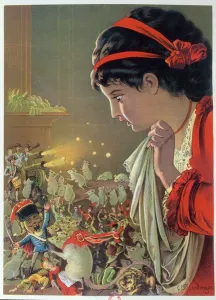 German Fairy Tale Art Drucke: The Nutcracker Prince and the Mouse King, illustration from The Nutcracker