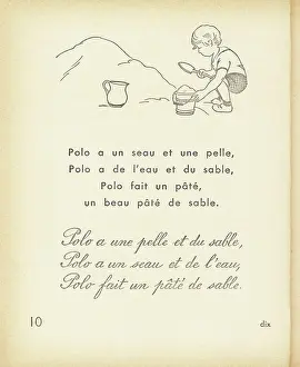 Lesen - Beaudelot-Methode, um 1930 (Druck)