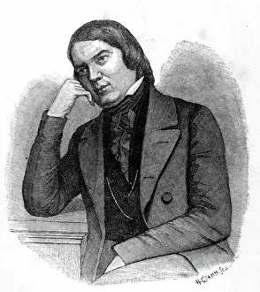 Drucke von UIG 3585719 Robert Schumann; (Hinweis: Robert Schumann (1810 - 1856) deutscher Komponist und einflussreicher Musikkritiker Robert Schumann Drucke: Robert Schumann