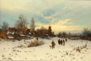 Ein Winteruntergang