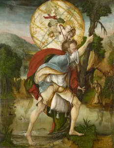 Kunstmuseum Basel Collection Drucke: St. Christopher (tempera on panel)