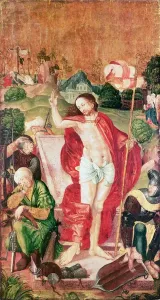 Bible Inspired Art Pieces Drucke: The Resurrection (tempera on panel)