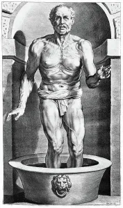 Seneca im Bade sterbend