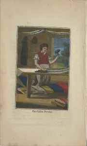 Vintage Printmaking Techniques Drucke: 19th century calico printer