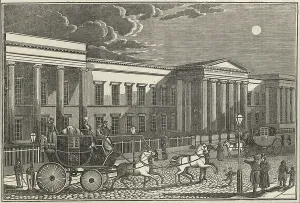 Historical Transportation Drucke: 19th century mail coach