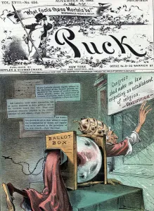 USA History Images Drucke: At it again!, 1885