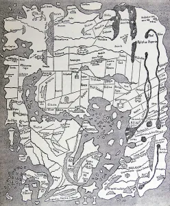 Ancient Cartography Drucke: The Anglo-Saxon map of the World