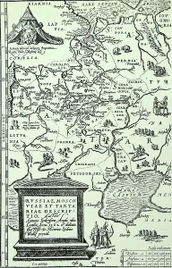 Historical Russian Maps Drucke: Anthony Jenkinson's map of Russia