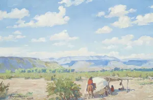 American Landscape Paintings Drucke: Apache Land, 1915 (oil on canvas)