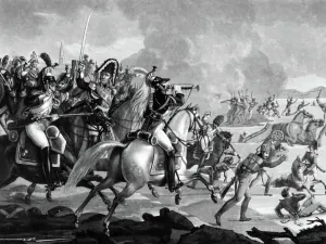 Military History Art Drucke: Austerlitz battle on december 2