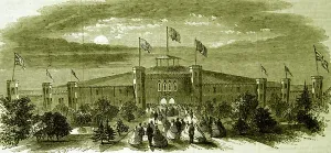 Crystal Palace Architecture Drucke: The Ball-Pavilion, 1860