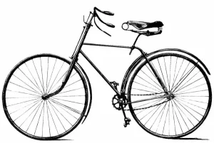Rad, um 1900, Lithographie
