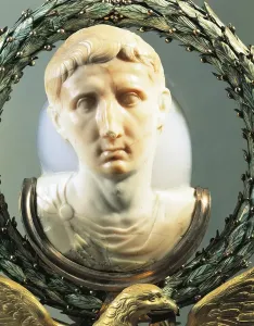 Roman Emperor Art Drucke: Cameo portraying Augustus, made of agate