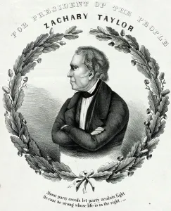 American Politician History Drucke: Campaign material for Taylor, 1846