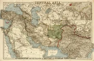British Empire Cartography Drucke: Central Asia, 1885