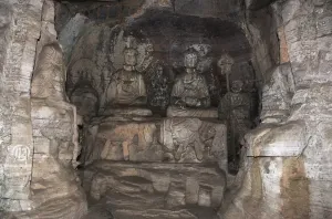 Dazu Rock Carvings Drucke: China, Chongqing, Dazu County, Mount Baoding, Dazu Rock Carvings, Stone sculptures