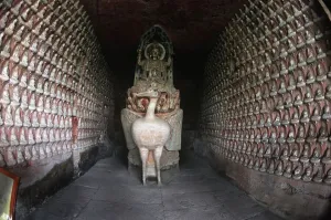 China UNESCO World Heritage Site Drucke: China, Chongqing, Dazu County, Mount Baoding, Dazu Rock Carvings, Stone sculptures