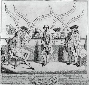 William Hogarth Artist Drucke: A club of artist's (etching)